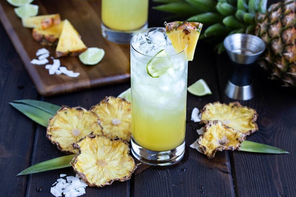 Coconut Water and Pineapple Cooler