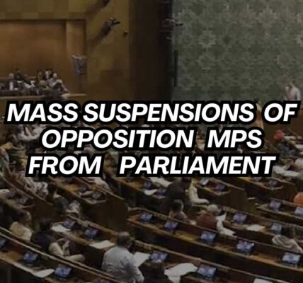 Mass suspensions of Opposition MPs