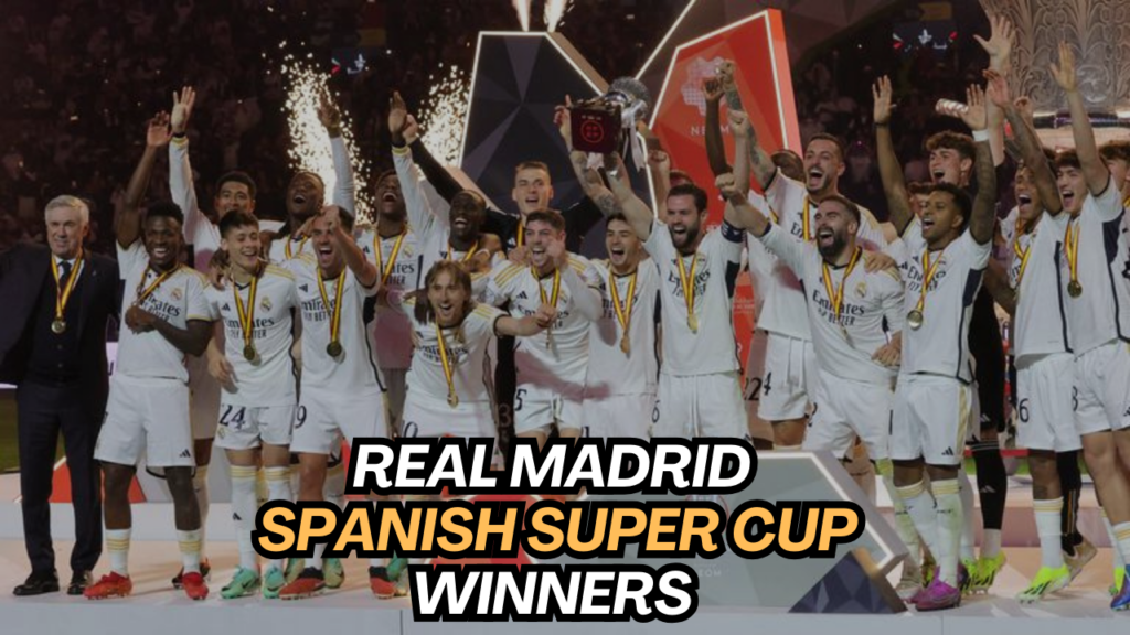 Real Madrid Spanish Super Cup Winners