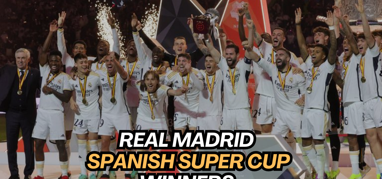 Real Madrid Spanish Super Cup Winners