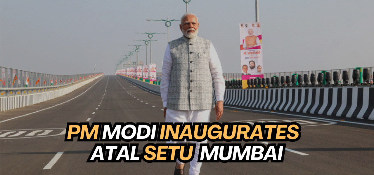 PM Modi At Atal Setu Mumbai