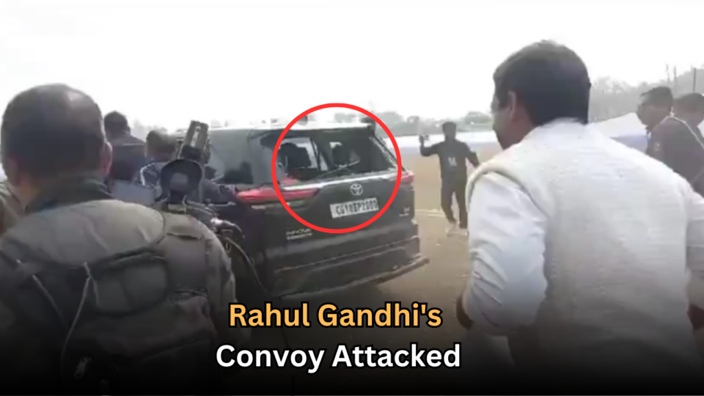 Rahul Gandhi's Convoy Attacked