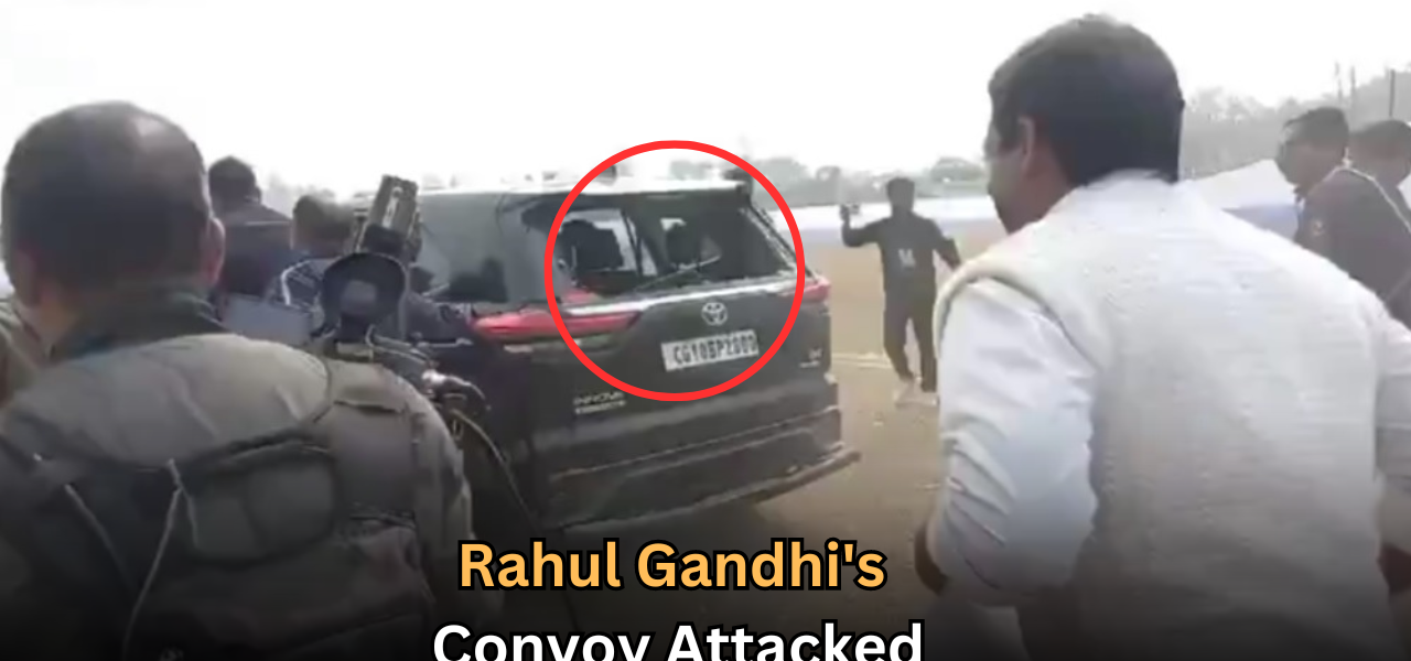 Rahul Gandhi's Convoy Attacked