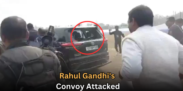 Rahul Gandhi's Convoy Attacked