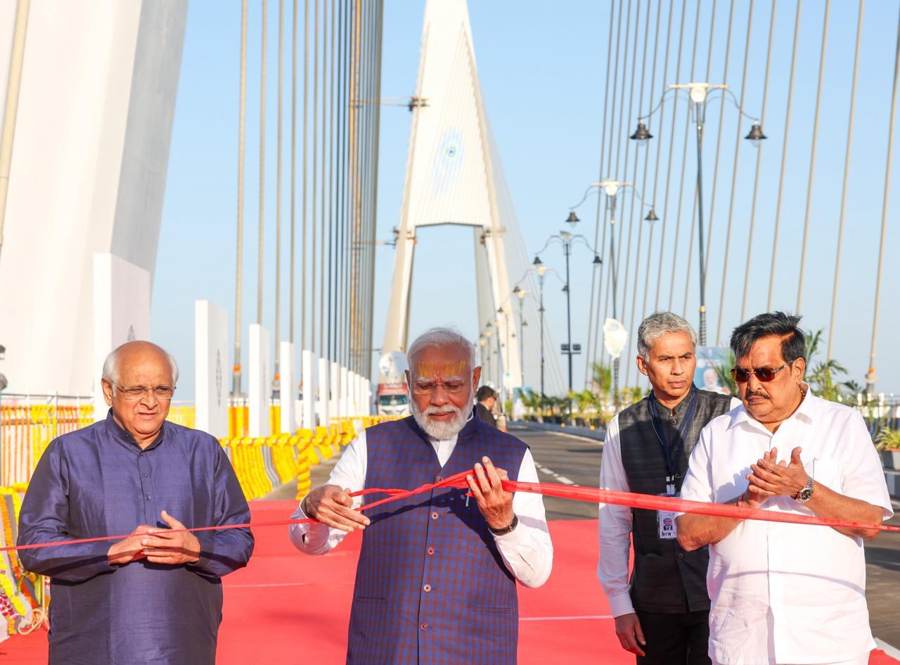 Sudarshan Setu Inaugurated by PM Narendra Modi